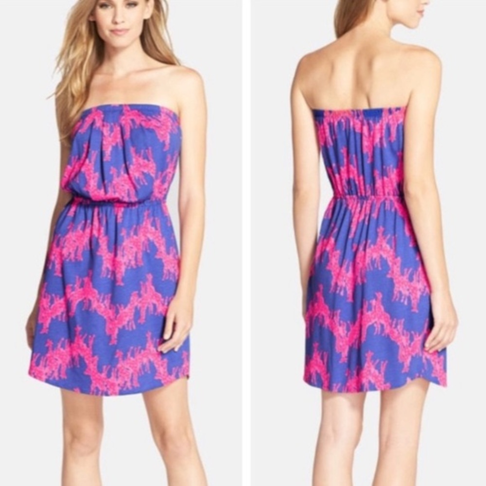 Lilly Pulitzer Windsor Strapless Giraffe Dress